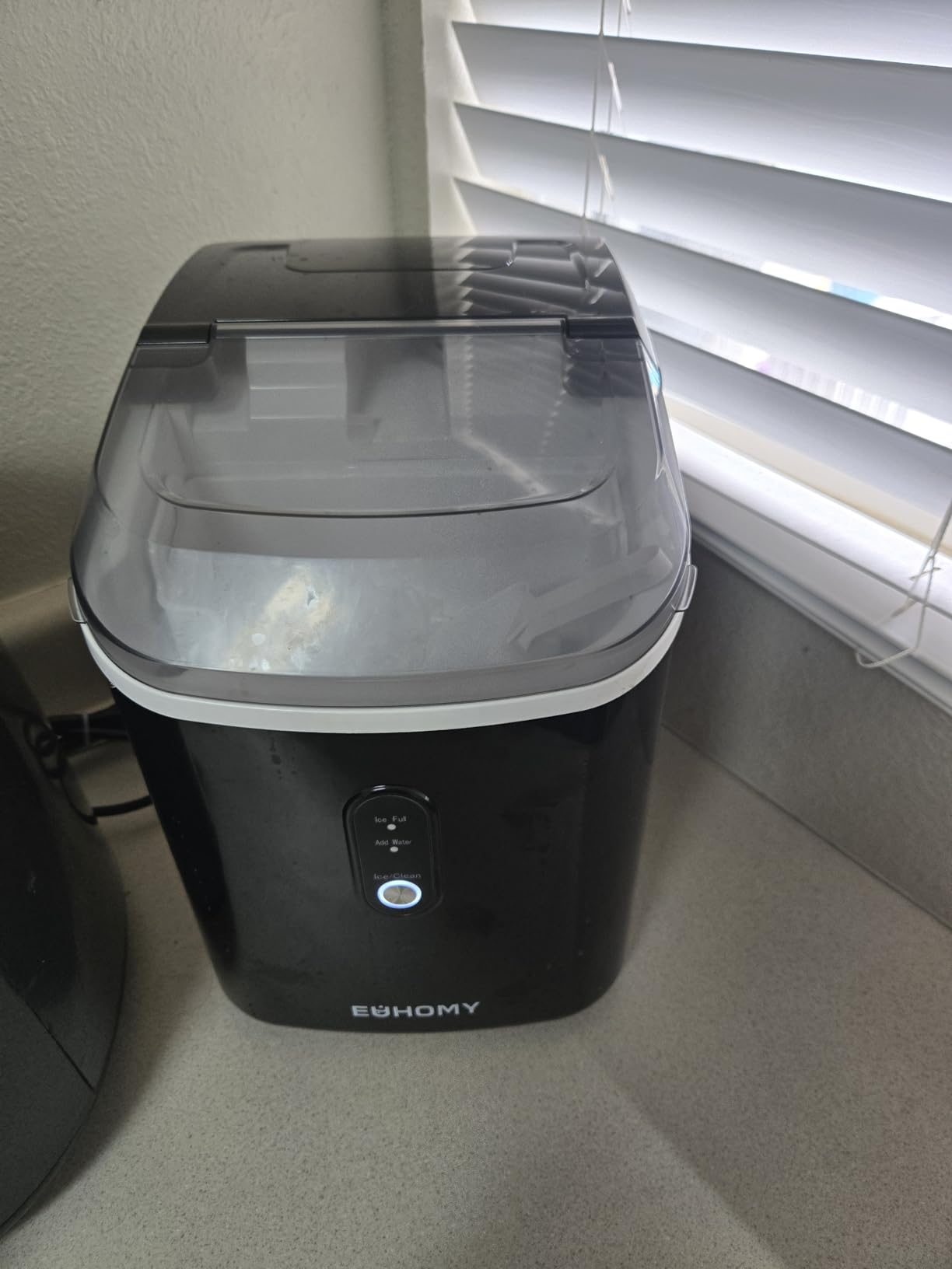 EUHOMY Nugget Ice Maker Countertop with Handle, 38lbs Daily Sonic Ice customer photo 2