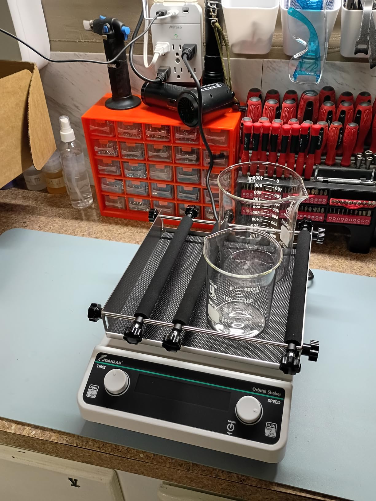 JOANLAB OS-20PRO Lab Orbital Shaker Mixer, 40-200RPM customer photo 1