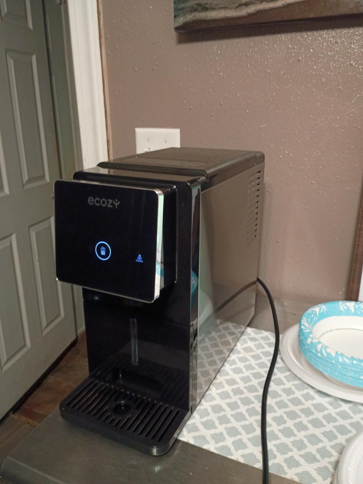 ecozy Nugget Ice Makers Countertop Dispenser, 40lbs Per Day, Touch-Free Ice customer photo 1