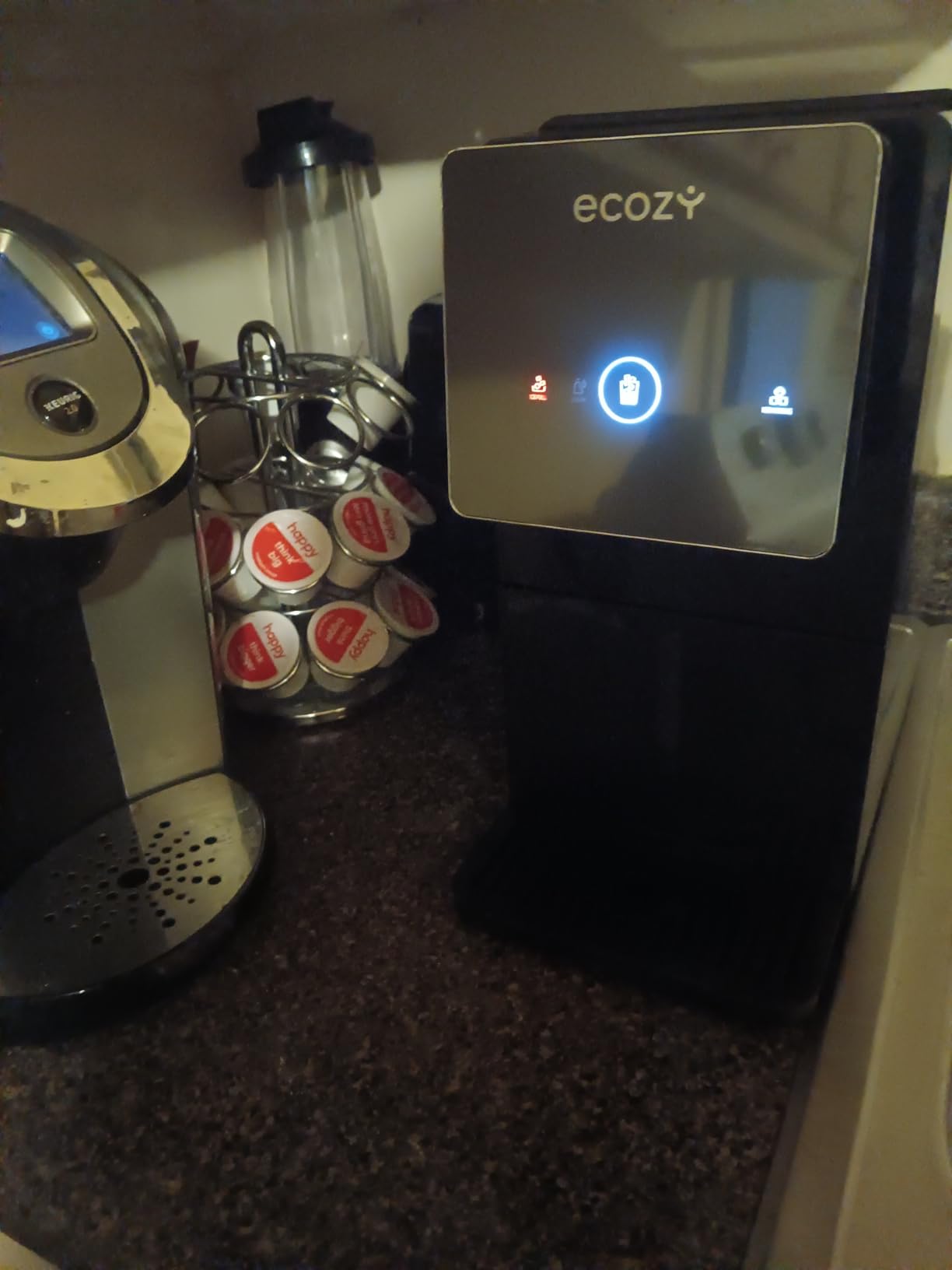 ecozy Nugget Ice Makers Countertop Dispenser, 40lbs Per Day, Touch-Free Ice customer photo 2
