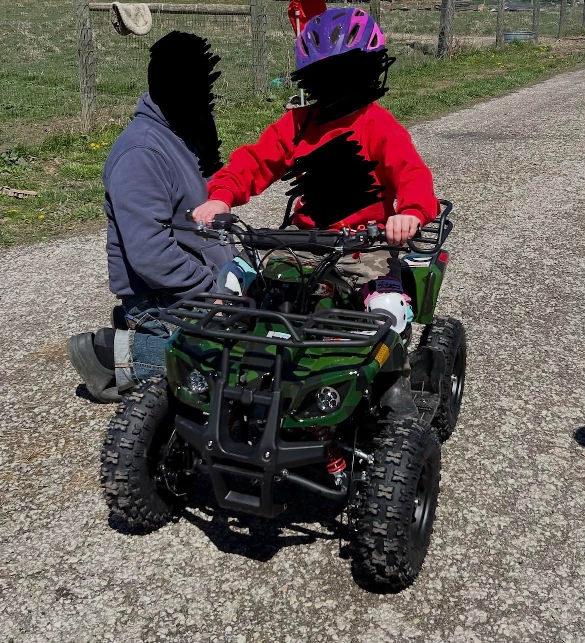 X-PRO Kids Gas Powered ATV 4 Wheelers 40cc ATV Quads, Pull Start! Disc Brake! 6
