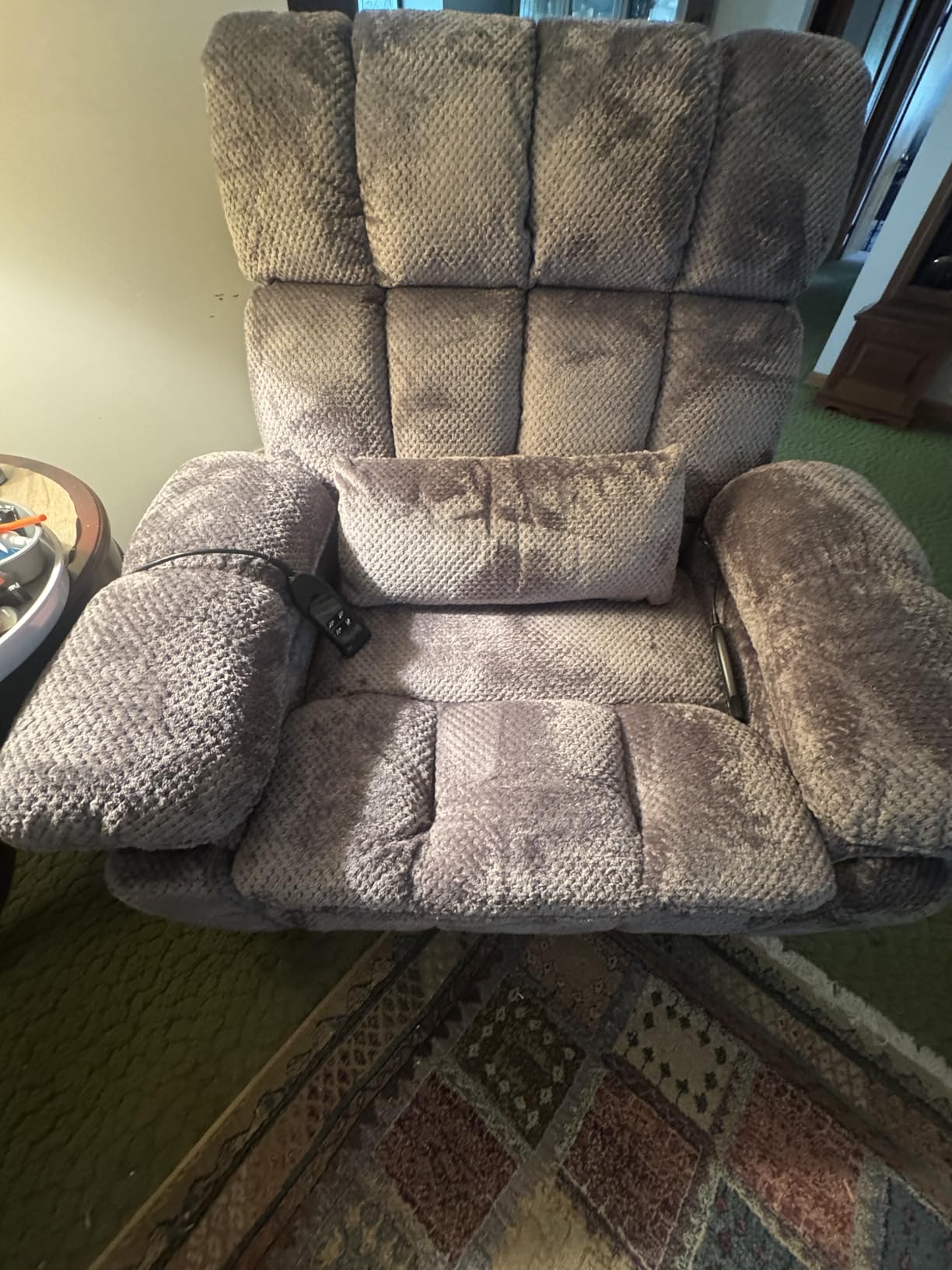 Dual Motor Power Lift Chairs with Extended Footrest, Adjustable Headrest, Heat and Massage, Lay Flat Recliner with Storage, Cup Holders,USB Ports,Type C,Zero Gravity, 8739 White customer photo 2