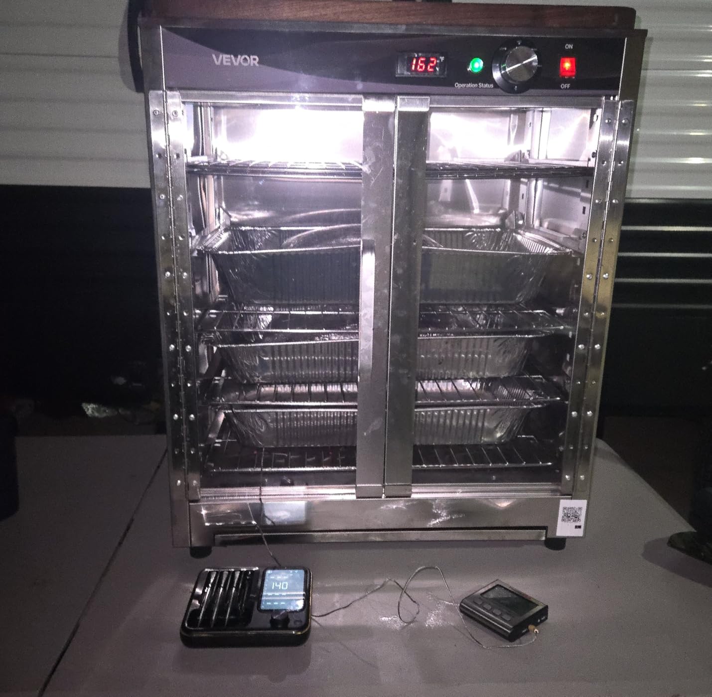 VEVOR Commercial Electric Food Warmer 4 Tier Transparent Double-Door customer photo 1