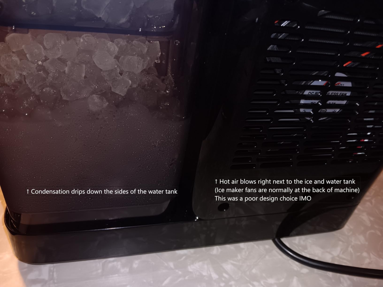 Silonn Nugget Ice Maker Countertop, Auto Drop Ice, 40 lbs/24H customer photo 1