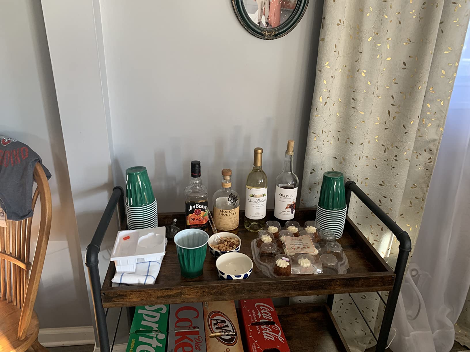 VASAGLE Rolling Cart with Drawers,5 Drawers Storage Cart, Green and White customer photo 2