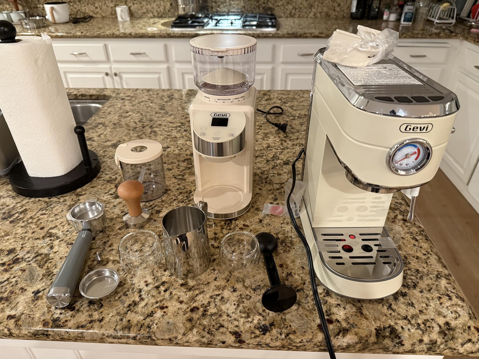 Gevi 20 Bar Espresso Machine with Conical Burr Anti-Static Coffee Grinder customer photo 1