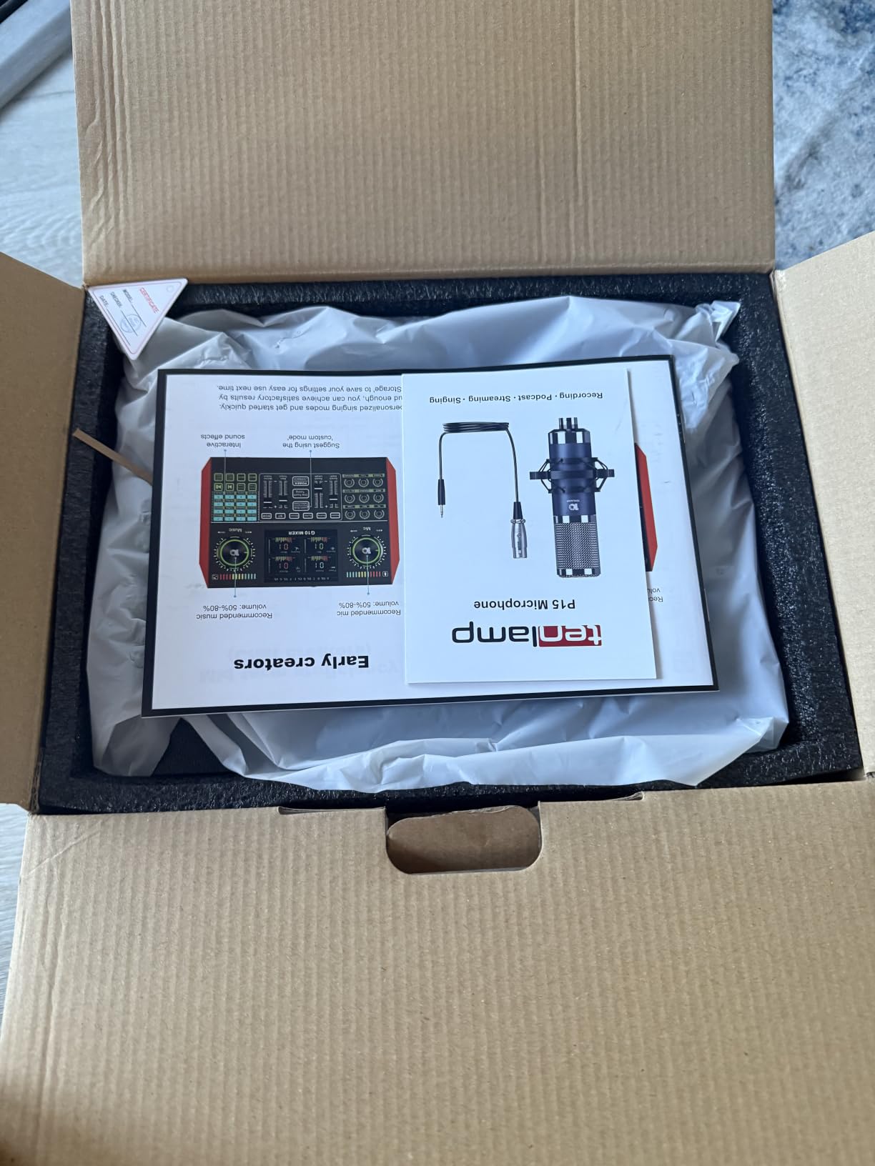 TENLAMP G10 Creator Audio Mixer Bundle with Dual Microphones customer photo 1