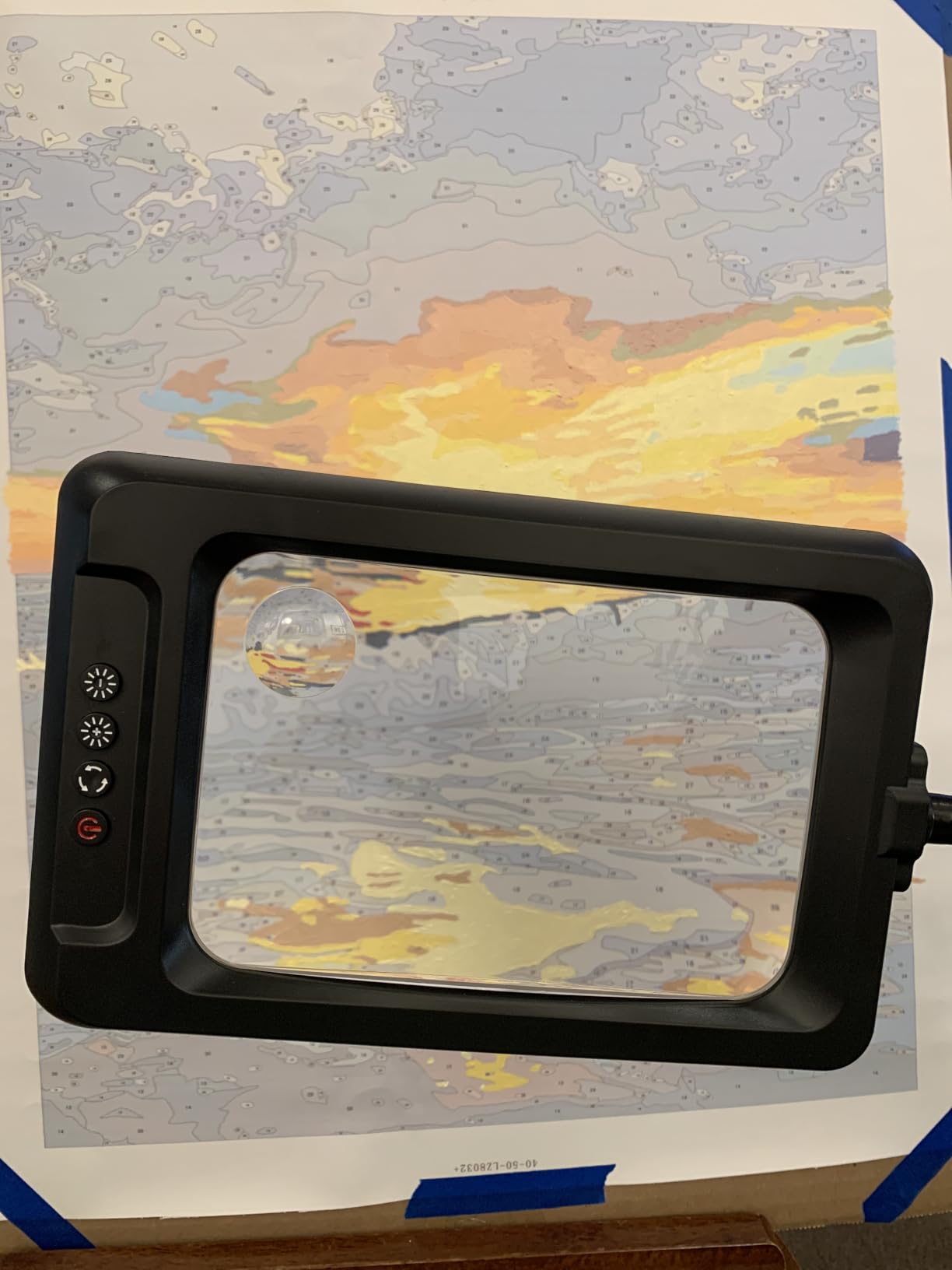 MoKo 10X Floor Magnifying Glass with Light and Stand, Real Glass Lens customer photo 2