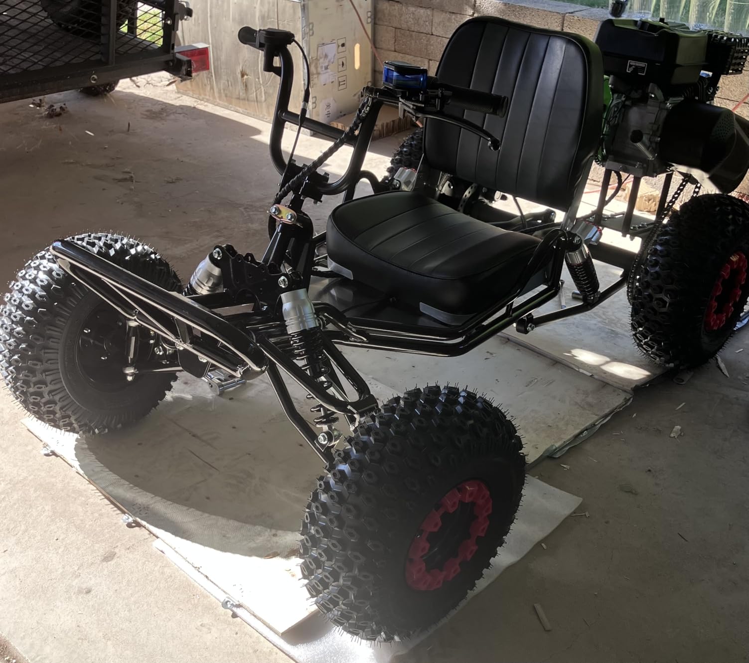 Gas Power Go Kart, 2000W Motor Go Kart for Adults & Kids with Premium Steel Tubular Frame, 3 Speed Off-Road Kart with 6'' Tires, Hydraulic/Rear Disc Brake, Up to 30MPH (57''Lx32''Wx41''H) customer photo 1