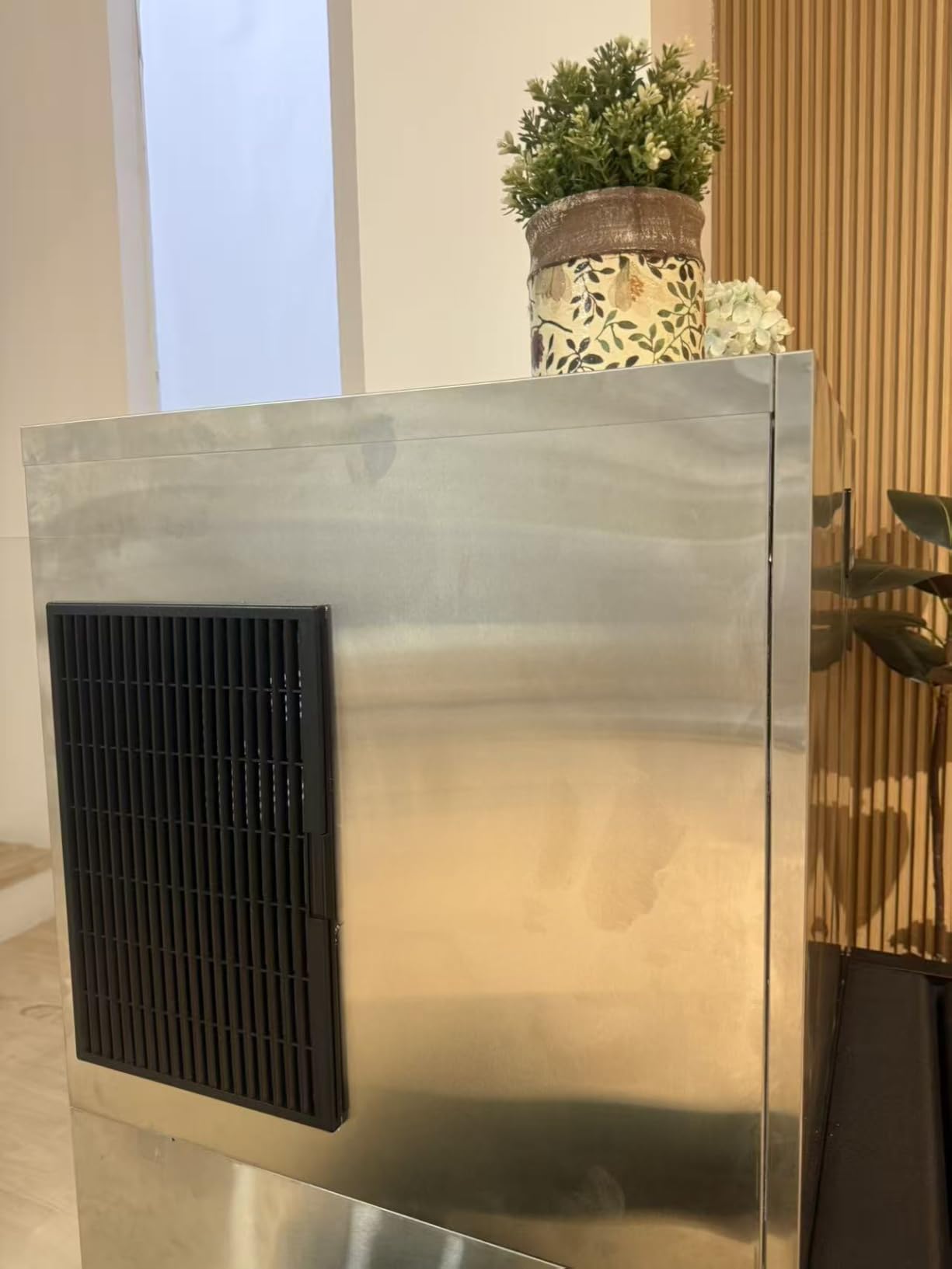 ETL-Certified Commercial Ice Machine 800LBS/24H,with 650LBS Bin,Ice Ready in 5-15 Min,110V Industrial Ice Cube Maker with Self Clean & Timing Function,30 Levels of Ice Thick Adjustable,Stainless Steel customer photo 1