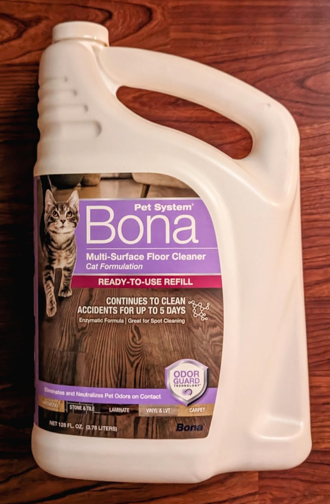 Bona® Pet System Multi-Surface Floor Cleaner Refill, Cat Formulation 128oz customer photo 2