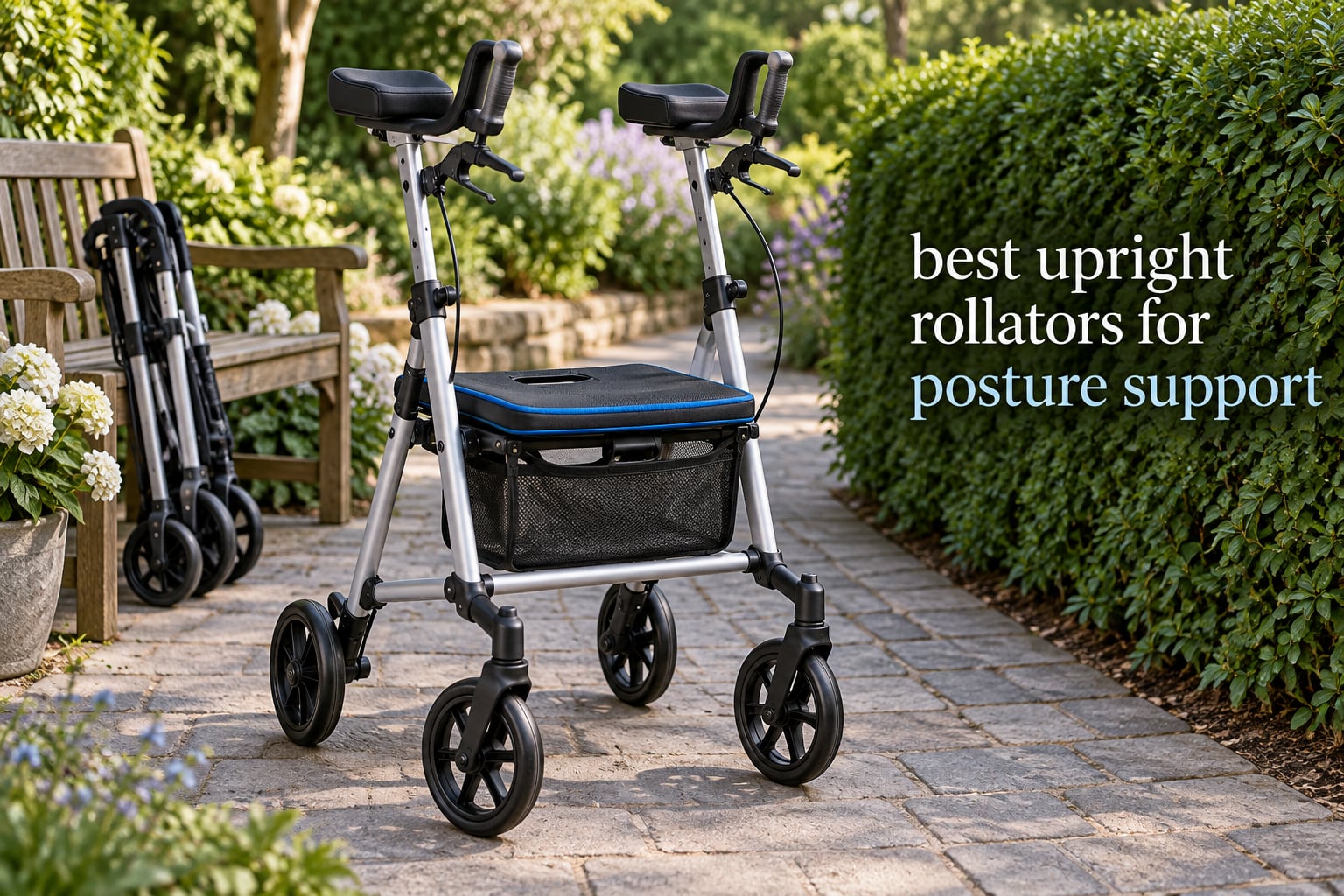 best upright rollators for posture support