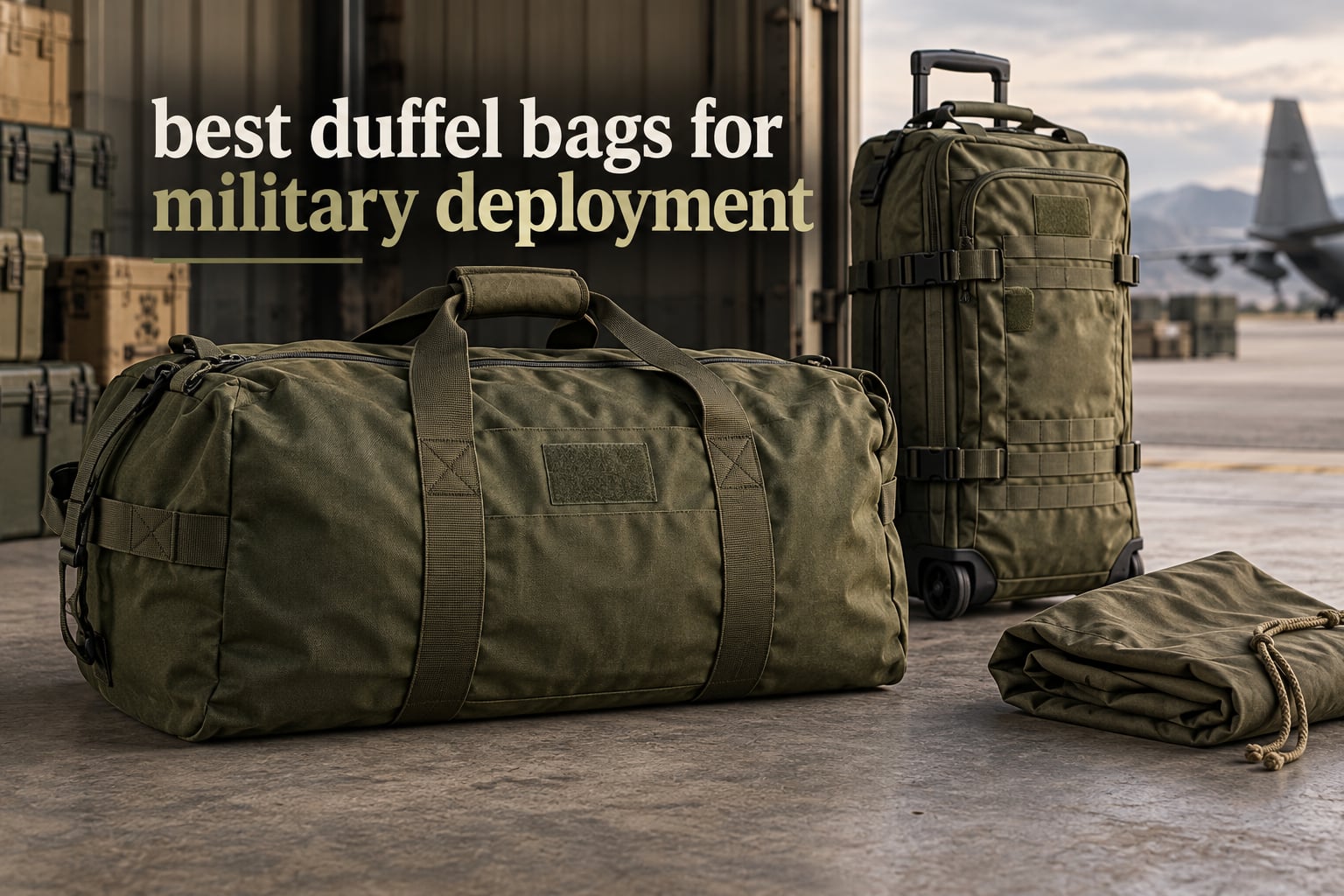 best duffel bags for military deployment
