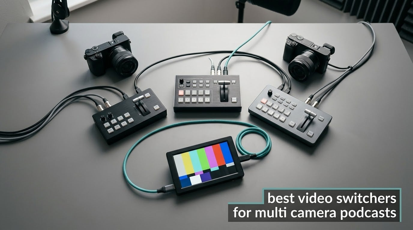 best video switchers for multi camera podcasts