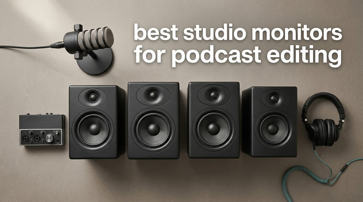 best studio monitors for podcast editing