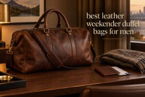 best leather weekender duffel bags for men