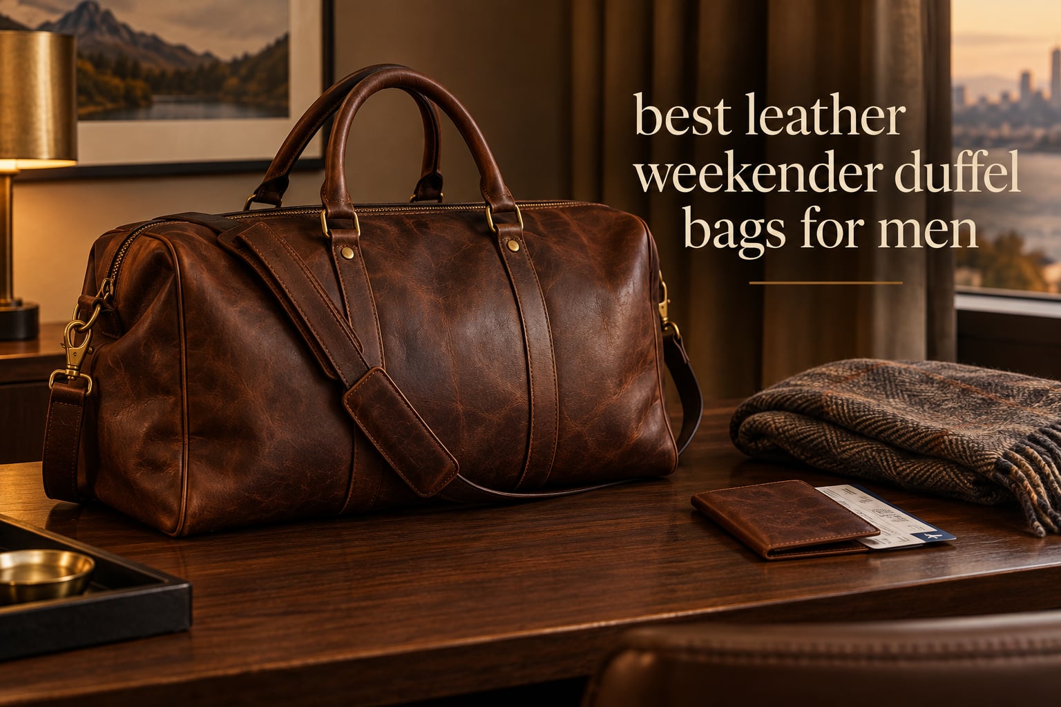 best leather weekender duffel bags for men