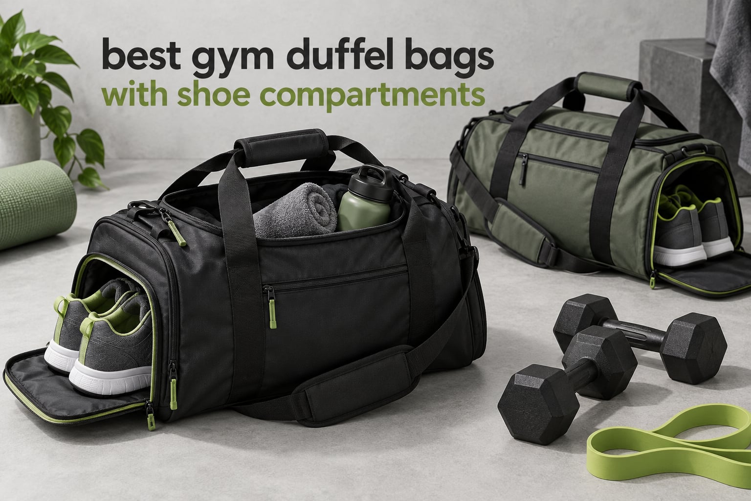 best gym duffel bags with shoe compartments