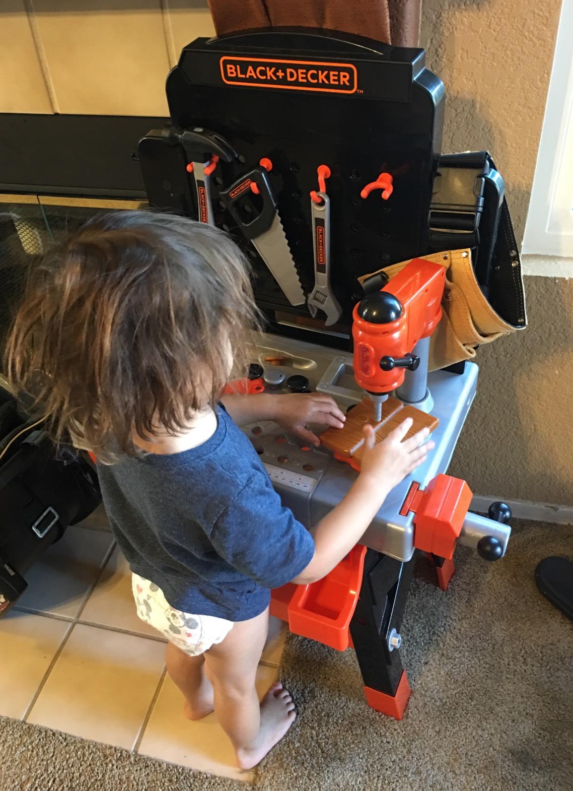 Black+Decker Kids Workbench, Power Tools Workshop, 75-Piece Tool Set customer photo 1