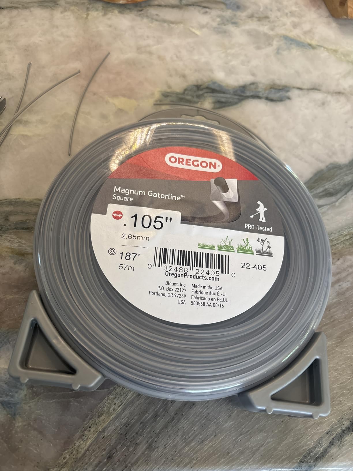 Oregon Magnum Gatorline 105 Trimmer Line Heavy Duty, .105