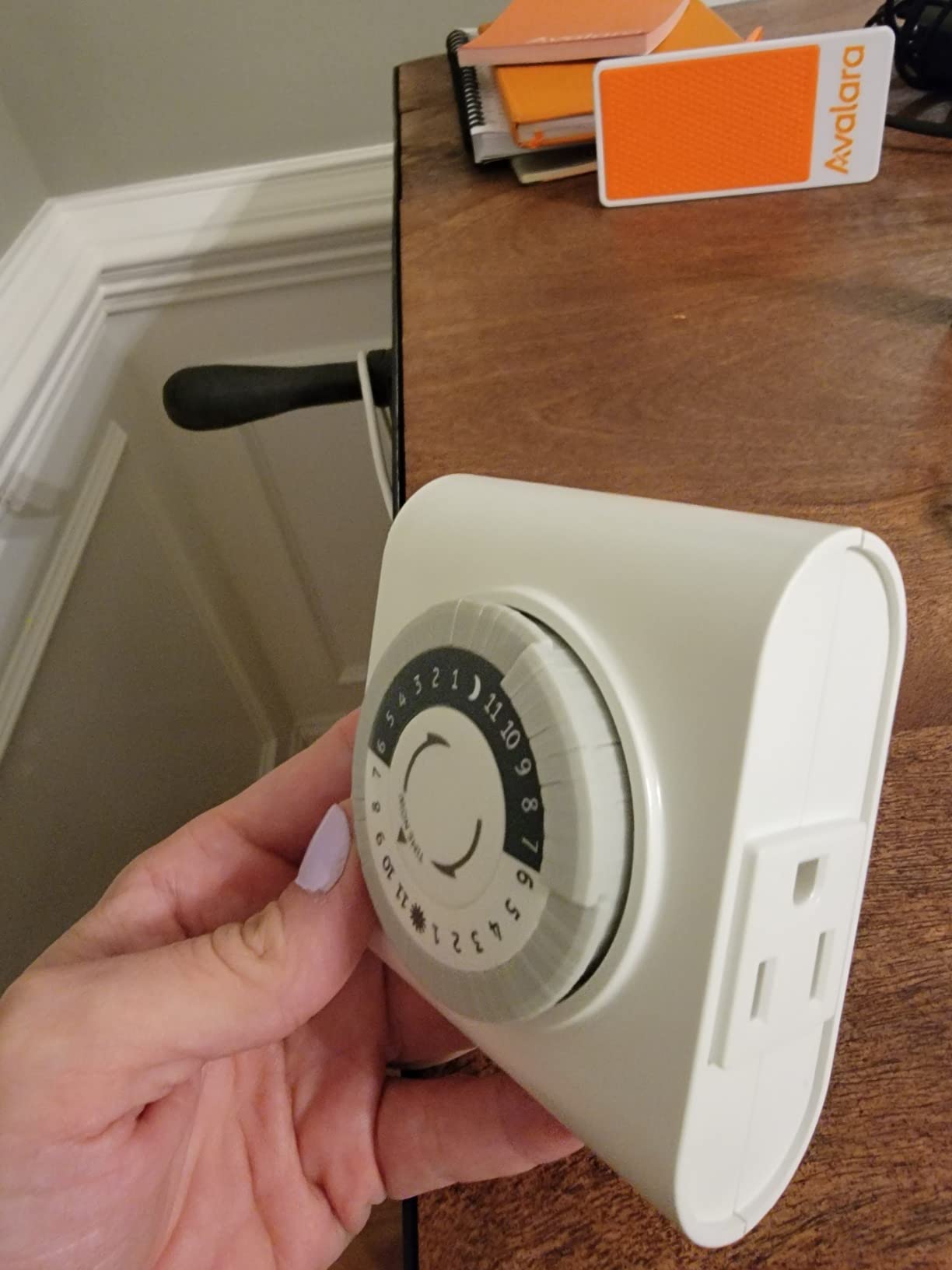 GE 24‑Hour Plug-in Mechanical Timer Outlet, 2 Grounded Outlets, 1 Pack customer photo 1