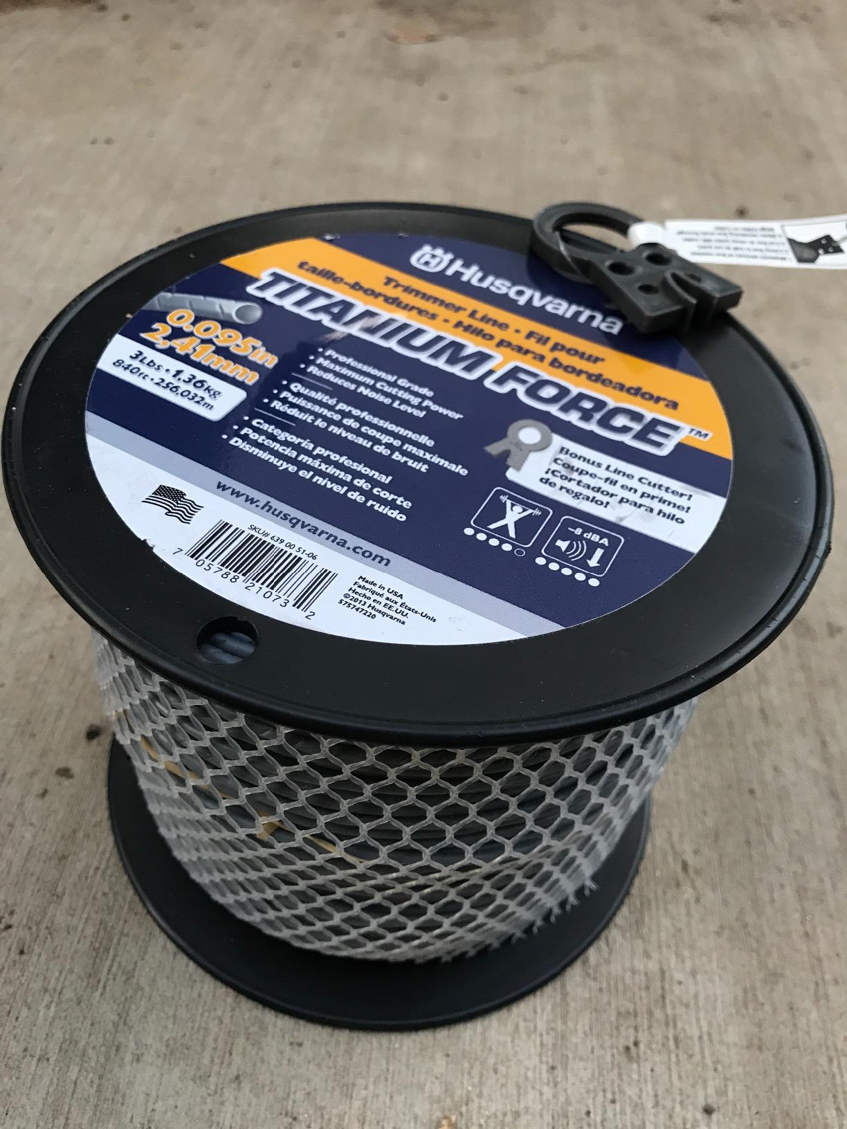 Husqvarna Titanium Force 0.095 Weed Eater String Trimmer Line customer photo 2
