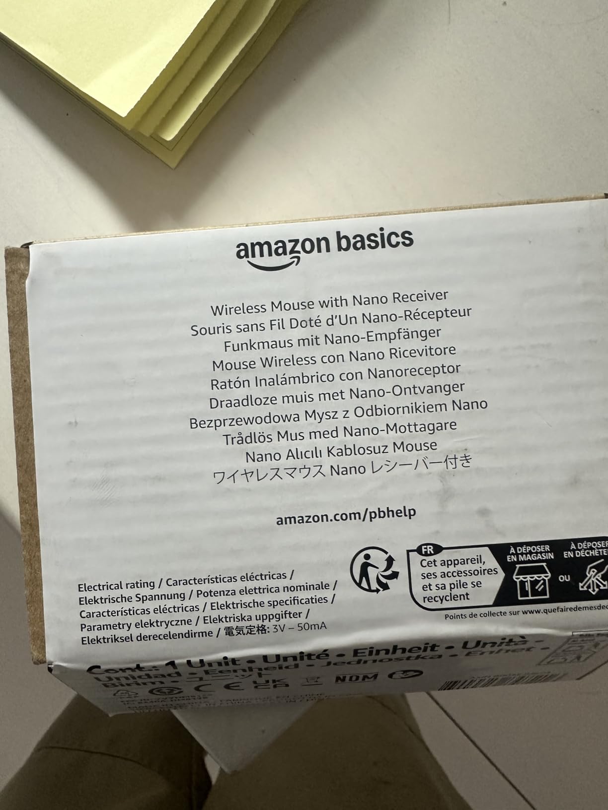 Amazon Basics 2.4 GHz Wireless Optical Computer Mouse with USB Nano Receiver, Portable, No Wires, Smooth Tracking, Multi-Device Compatibility, Black customer photo 2