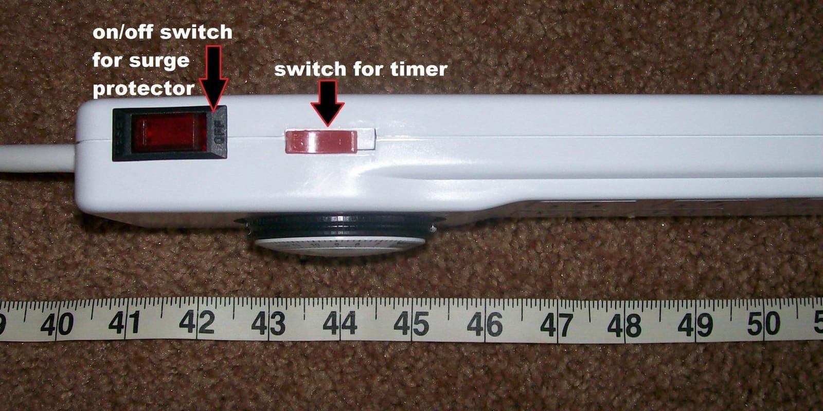 BN-LINK 8 Outlet Surge Protector with Mechanical Timer, 4FT Cord, 1875W/10A customer photo 1
