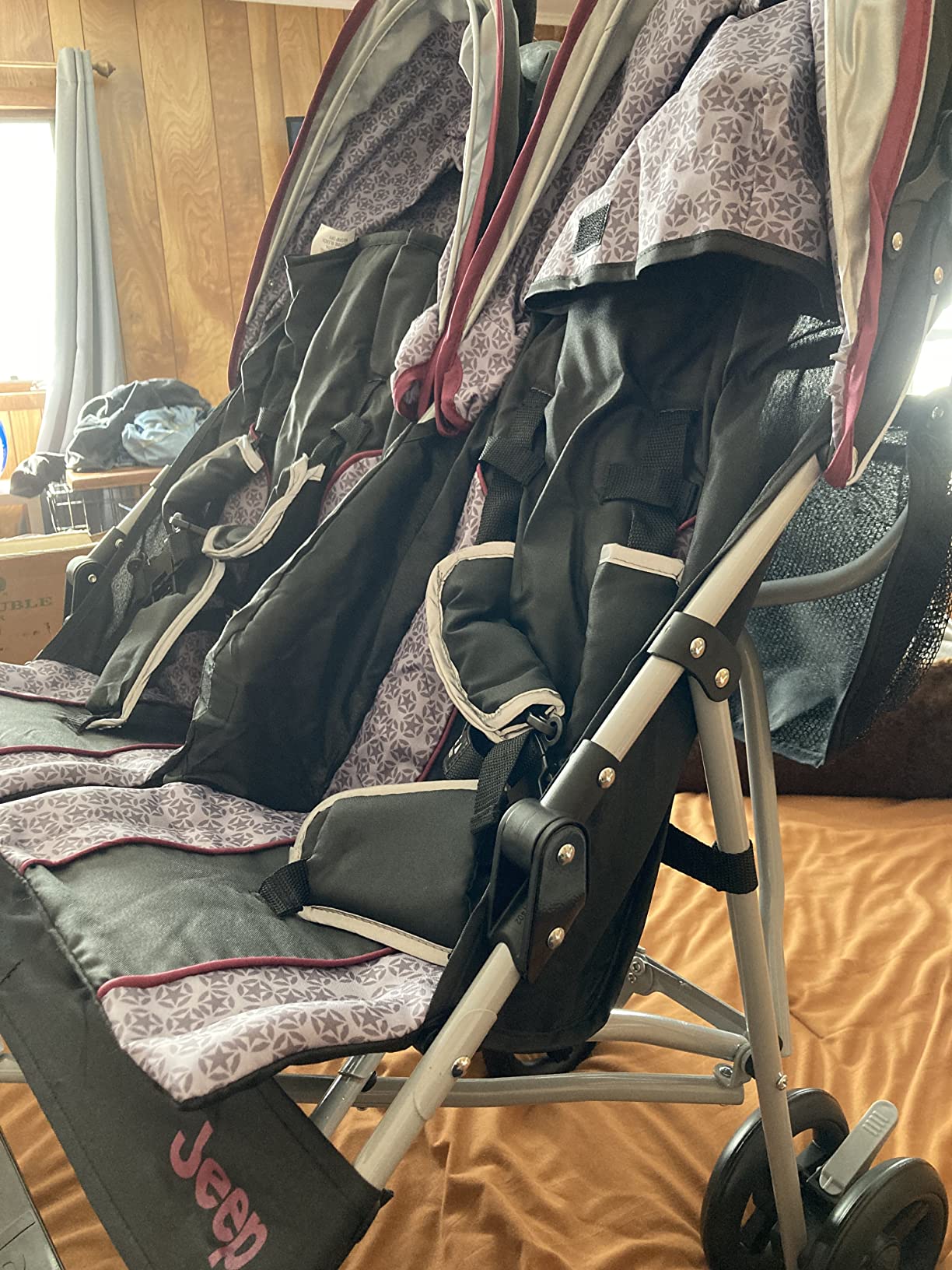 Jeep Scout Double Stroller, Charcoal Galaxy customer photo 1