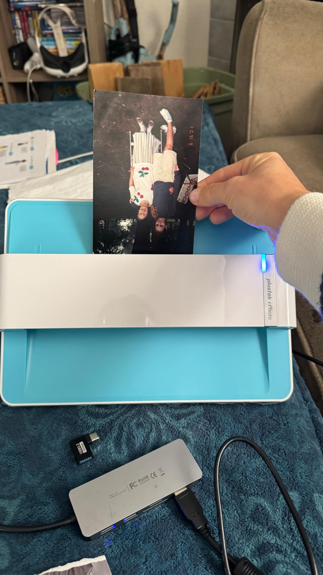 Plustek Photo Scanner ePhoto Z300, Scans 4x6 inch Photos in 2 Seconds, Auto crop and deskew with CCD Sensor, Supports Mac and PC customer photo 1