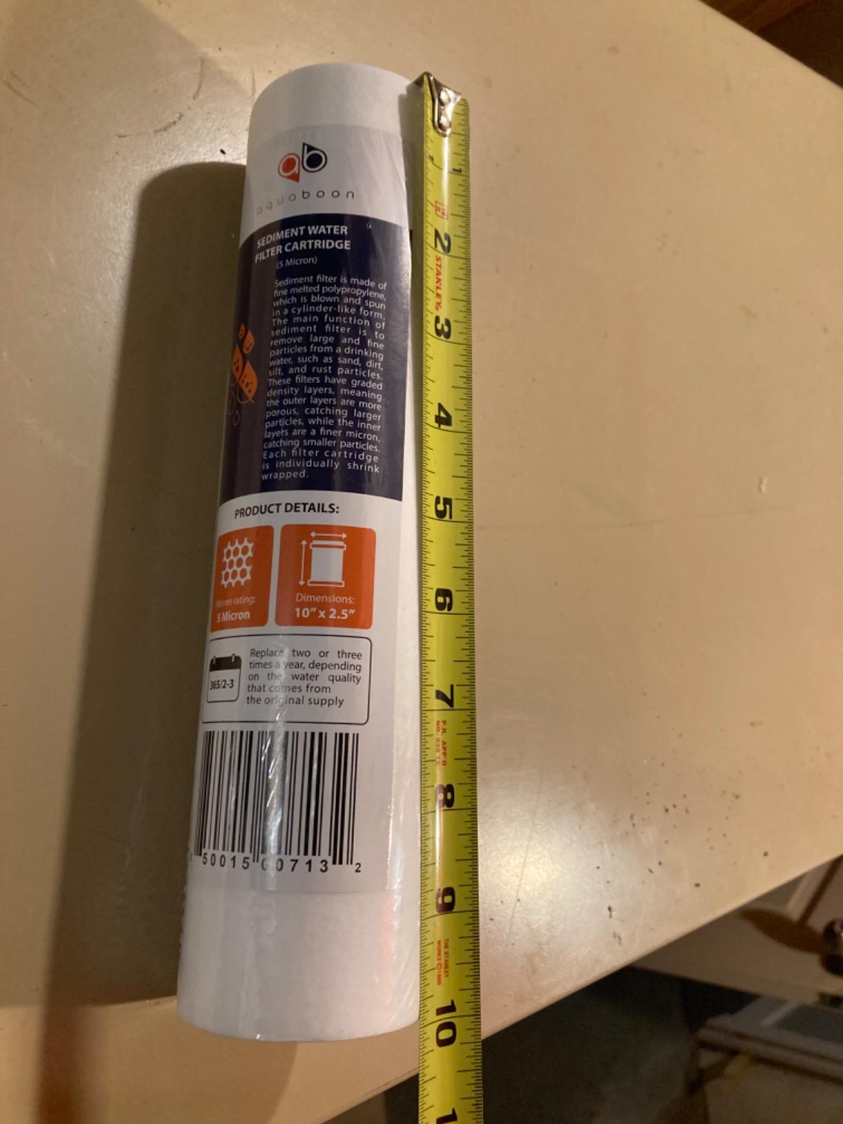 Aquaboon 5 Micron 10 x 2.5 Sediment Water Filter Replacement - 6 Pack customer photo 2