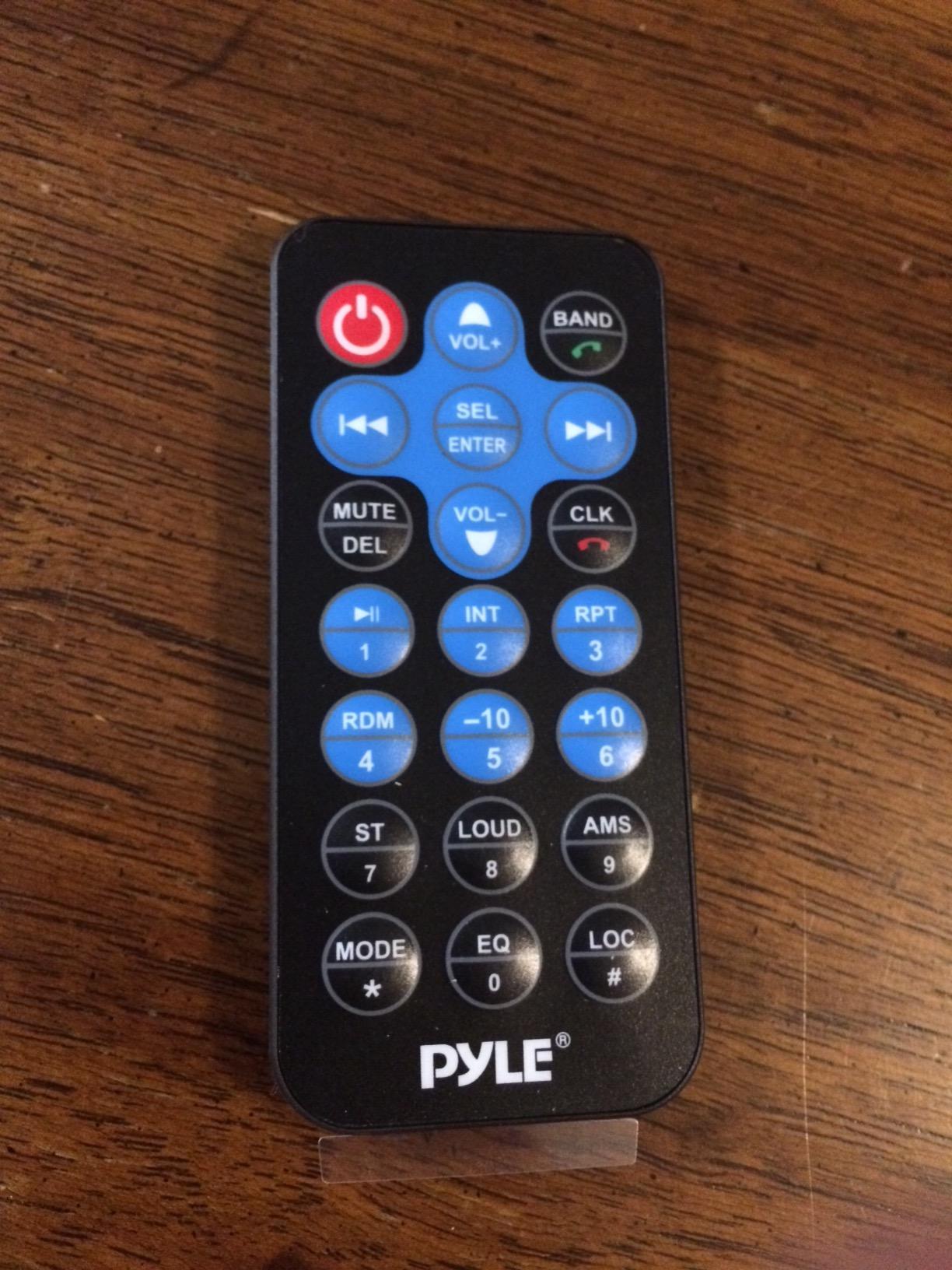 Pyle Bluetooth Marine Receiver Stereo - 12v Single DIN Style Boat In dash Radio Receiver System with Digital LCD, RCA, MP3, USB, SD, AM FM Radio - Remote Control, Wiring Harness - PLRMR27BTB (Black) customer photo 1
