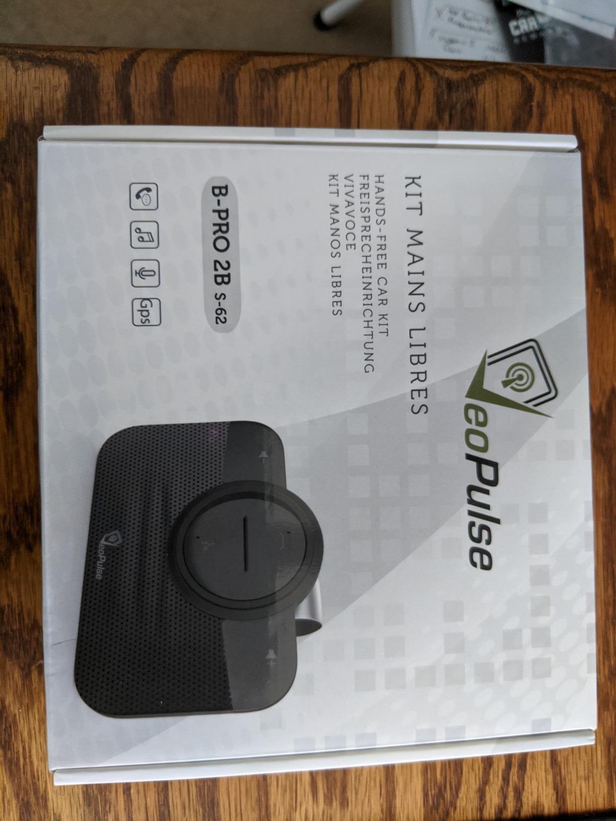 Car Speakerphone B-PRO 2B Hands-Free kit, 6W Hi-Fi Speakers, with Bluetooth Automatic multipoint Cellphone Connection customer photo 1