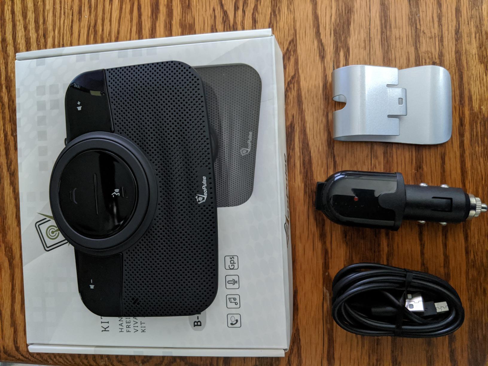 Car Speakerphone B-PRO 2B Hands-Free kit, 6W Hi-Fi Speakers, with Bluetooth Automatic multipoint Cellphone Connection customer photo 2