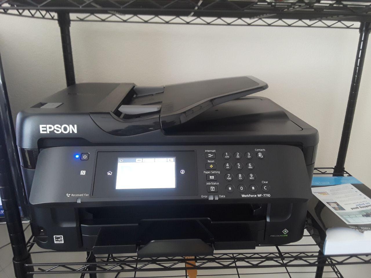 Epson Workforce WF-7710 Wireless Wide-Format Color Inkjet Printer with Copy, Scan, Fax, Wi-Fi Direct and Ethernet, Amazon Dash Replenishment Ready customer photo 1