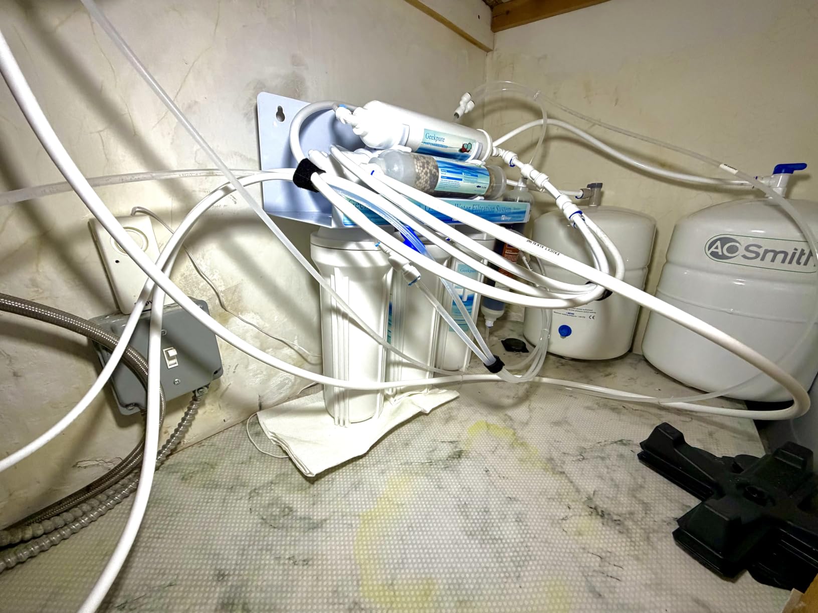 Geekpure 6 Stage Reverse Osmosis RO Drinking Water Filter System-75 GPD customer photo 2