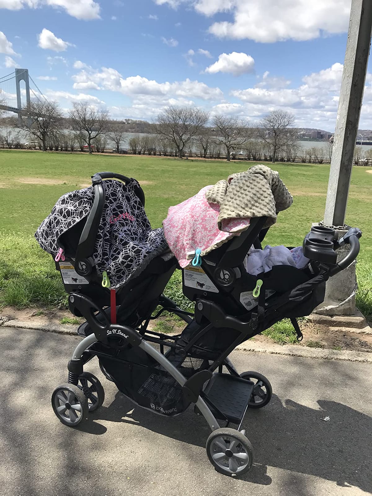 Baby Trend Infant/Toddler Double Stroller & 2 Car Seats, 3 Pc Set, Stormy customer photo 2