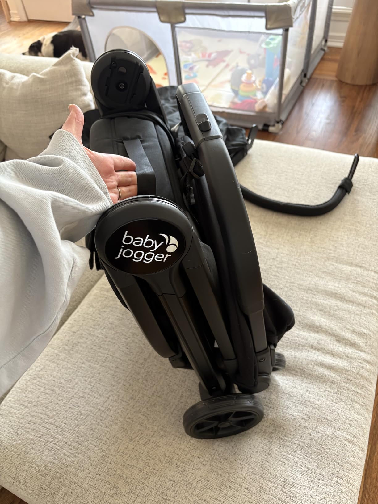 Baby Jogger® City Tour 2 Side by Side Double Stroller, Compact Twin Stroller Design, Easy-To-Maneuver, Fits Through Standard Doorways, Compact One-Step Fold Design, Baby Travel Essential, Pitch Black customer photo 2