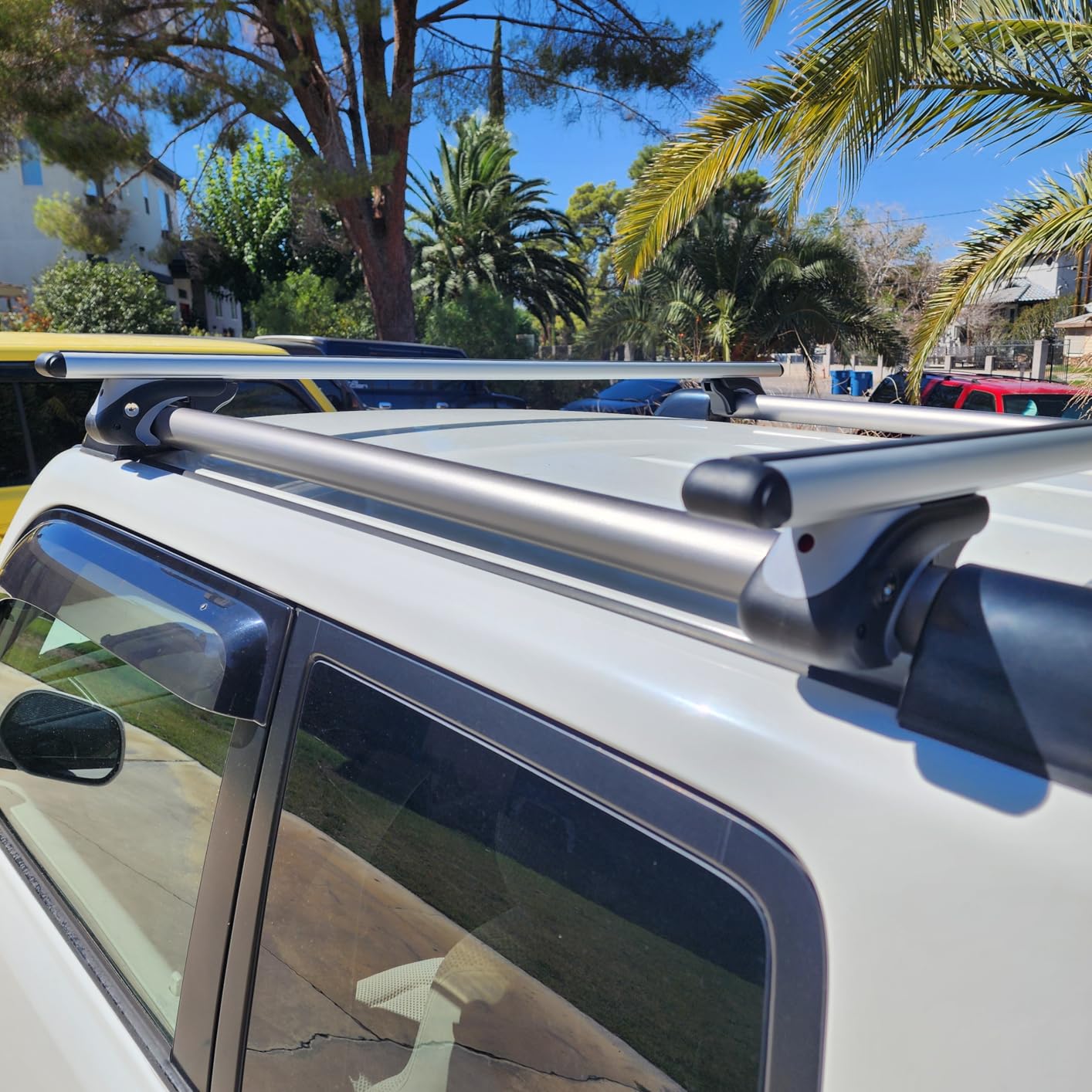 Aero Aluminum Universal 56'' Roof Rack Cross Bars, Existing Raised Side Rail with Gap -200 lbs Load Capacity customer photo 1