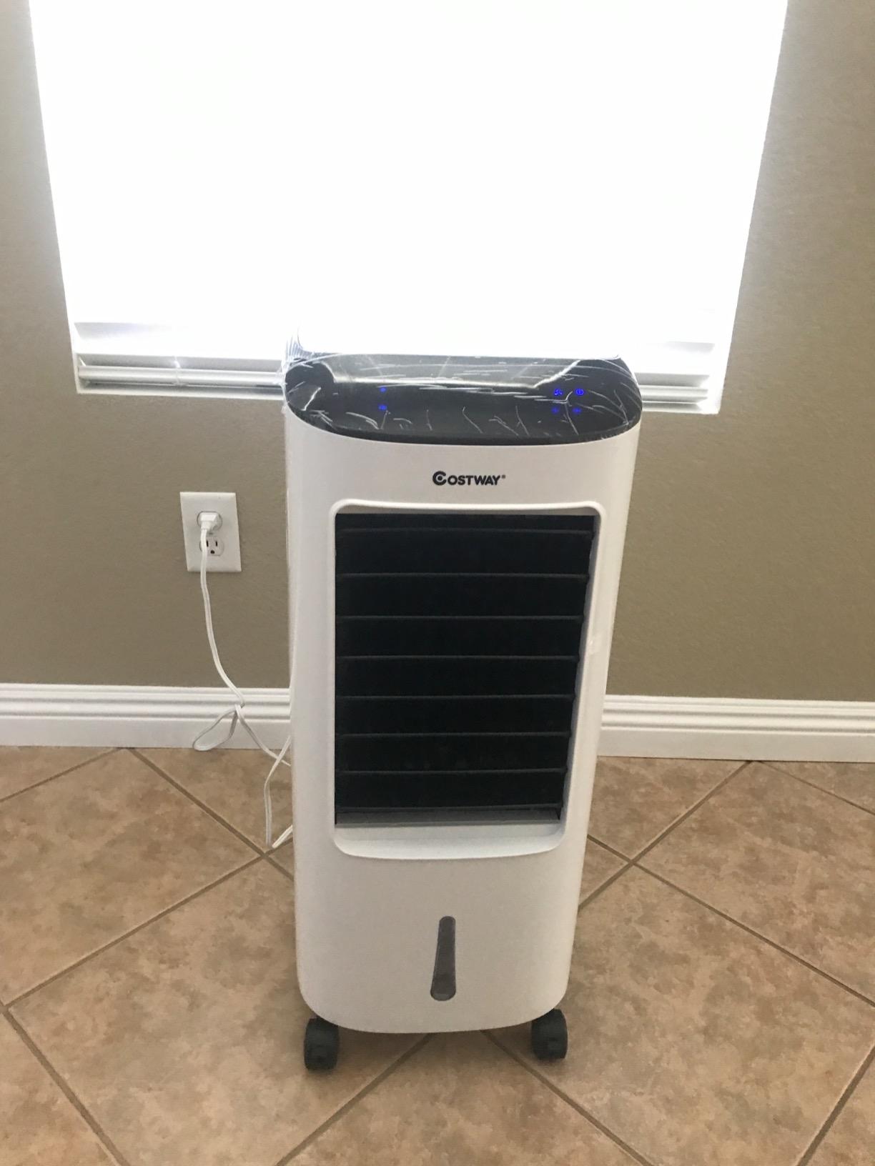 COSTWAY 29-Inch Portable Evaporative Air Cooler with Remote Control customer photo 1