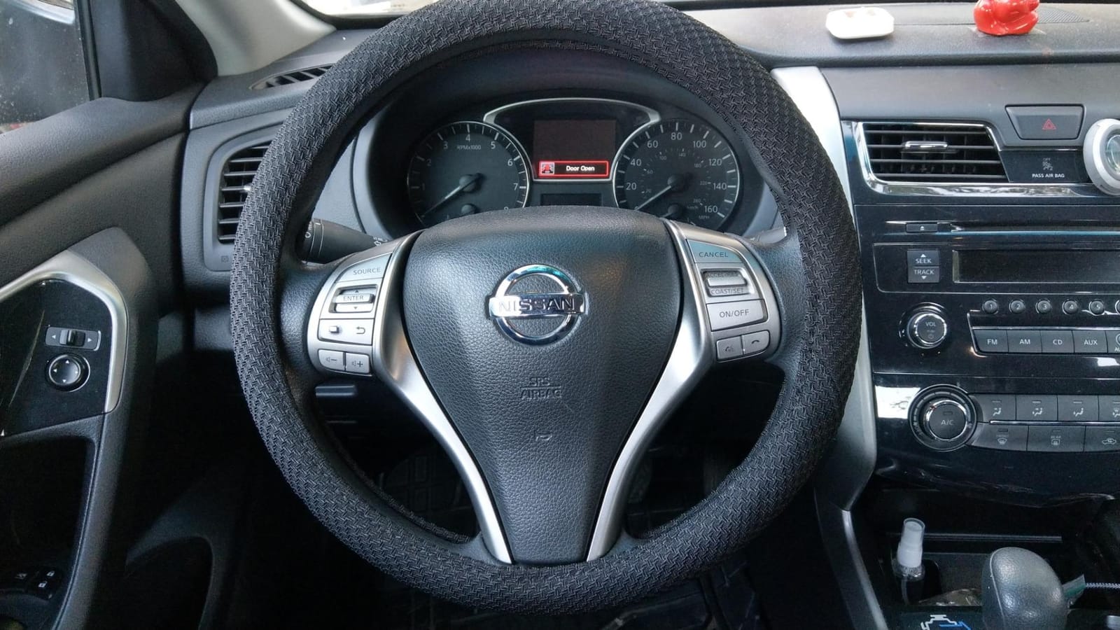 ZHOL Steering Wheel Cover Universal 15 inch Microfiber Breathable Ice Silk Steering Wheel Covers Anti-Slip Car Interior Accessories for Women Men, Warm in Winter and Cool in Summer, Black customer photo 1