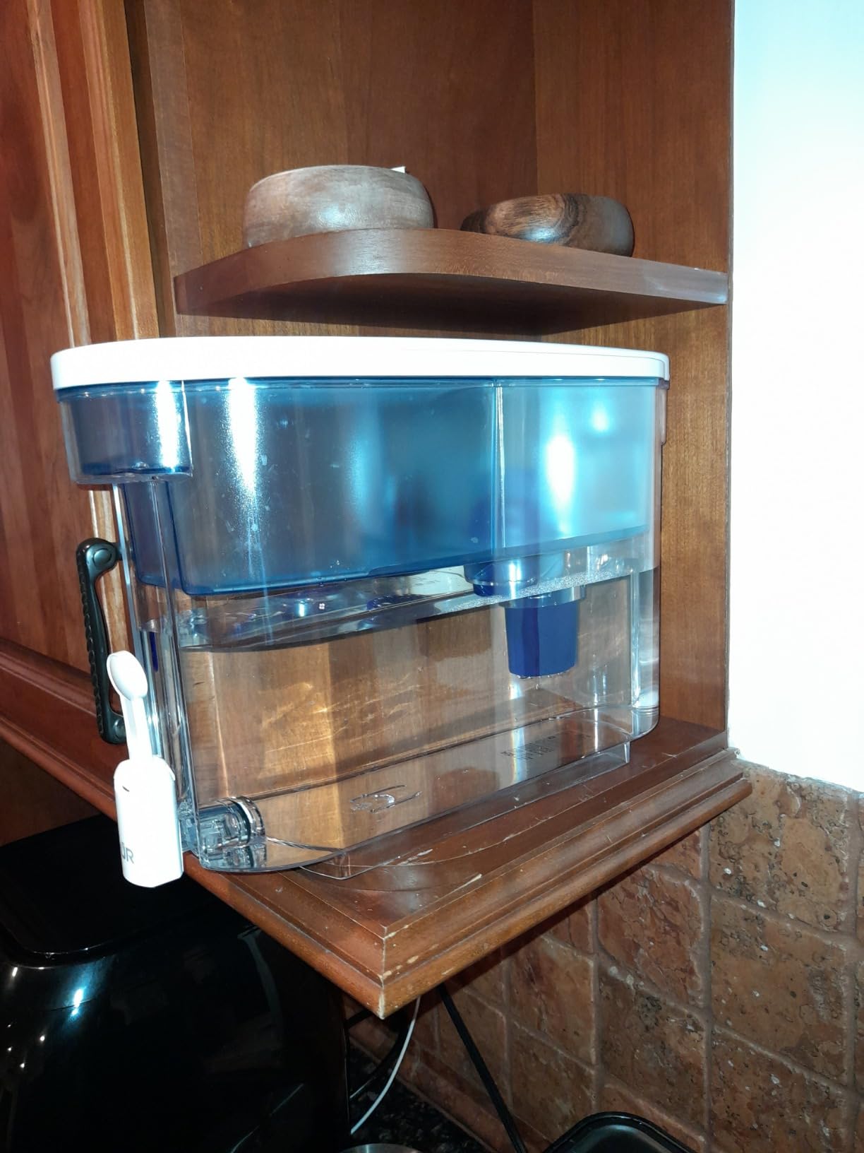 PUR 30-Cup Countertop Water Filter Dispenser for Fridge, White/Blue customer photo 1