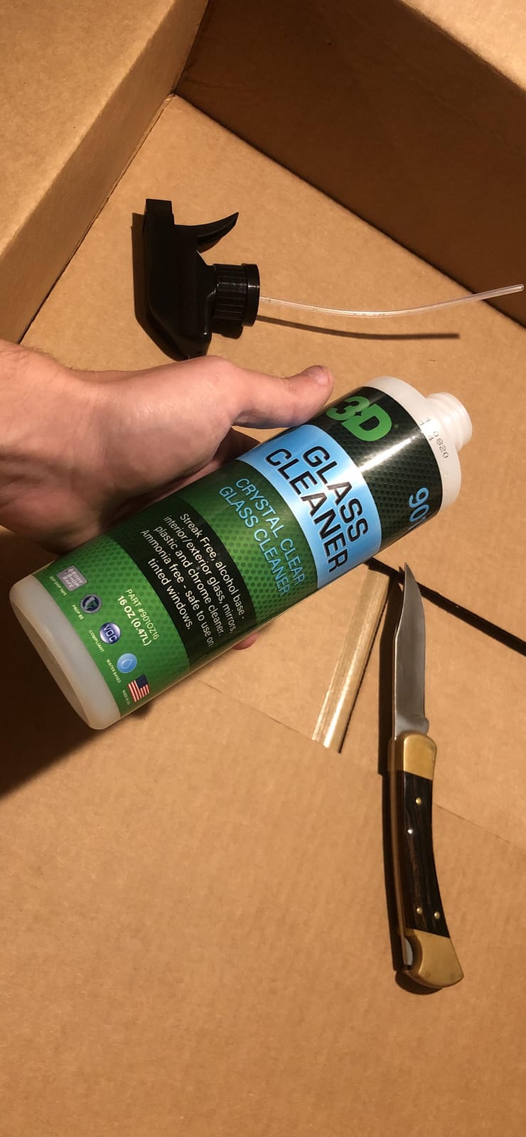 3D Glass Cleaner - Ready to Use, Tint Safe, Streak Free Glass Cleaner - 16oz. customer photo 1