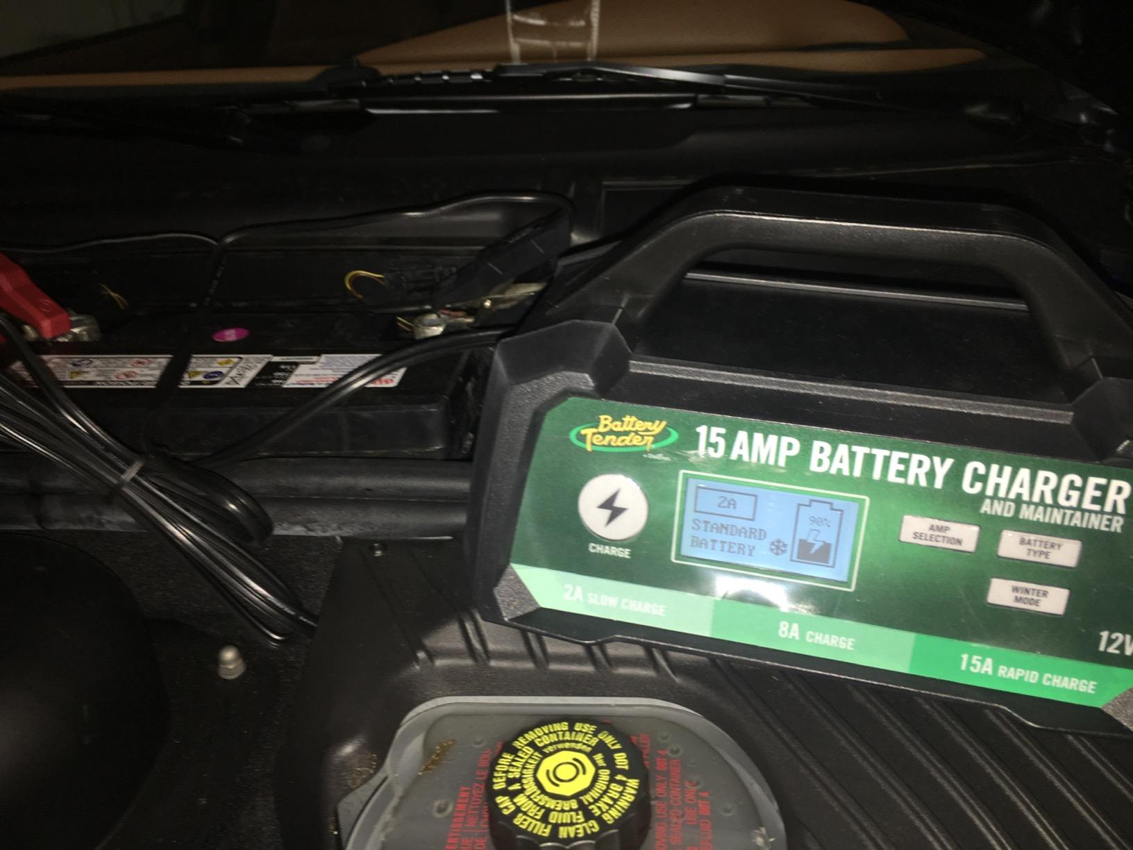 Battery Tender 15 AMP Battery Charger and Maintainer - 12V Switchable 15 AMP / 8 AMP / 2 AMP - Selectable Chemistry Standard AGM Gel - LCD Display - 022-0234-DL-WH customer photo 1