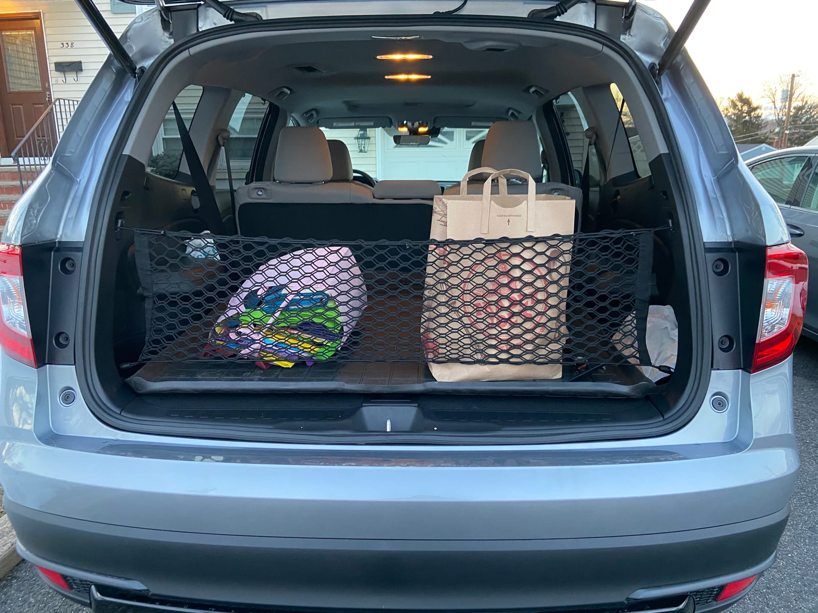 Envelope Automotive Elastic Trunk Mesh Cargo Net for Honda Pilot 2016-2025 - Car Accessories - Premium Trunk Organizer and Storage - Cargo Net for SUV- Vehicle Carrier Organizer customer photo 2