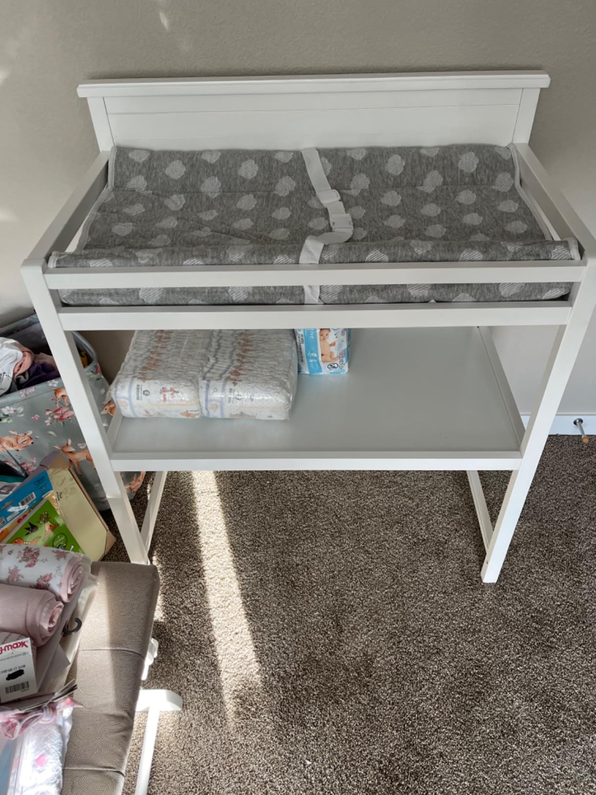 Jool Baby Soft Changing Pad + Washable Cover - (Cloud Pattern, Gray) customer photo 2