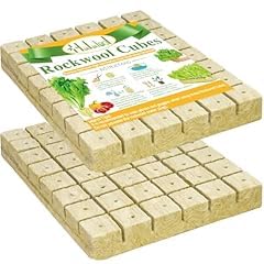 Halatool 1 Inch Rockwool Cubes for Hydroponics, 200 Plugs Seed Starter Cube customer photo 1
