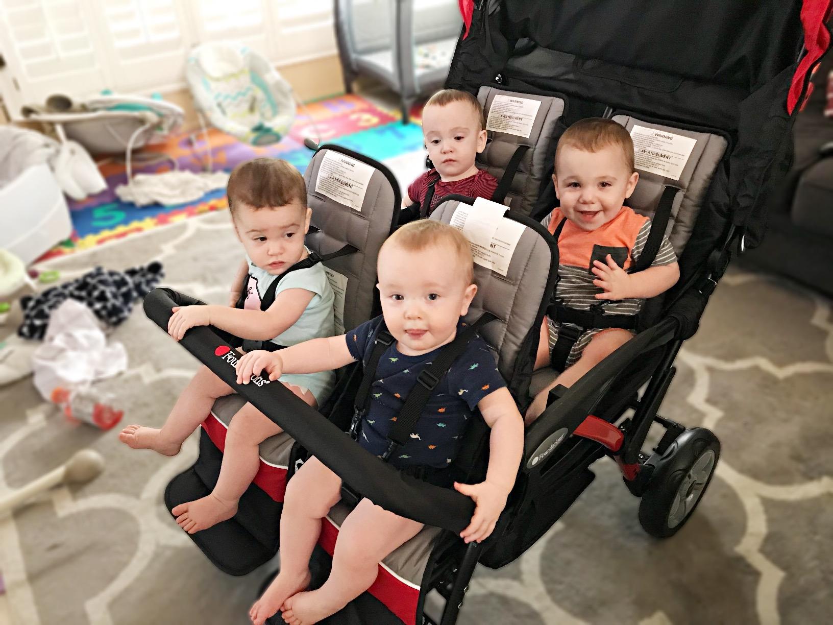 Gaggle Compass Quad 4 Seat Foldable Stroller, Black customer photo 1