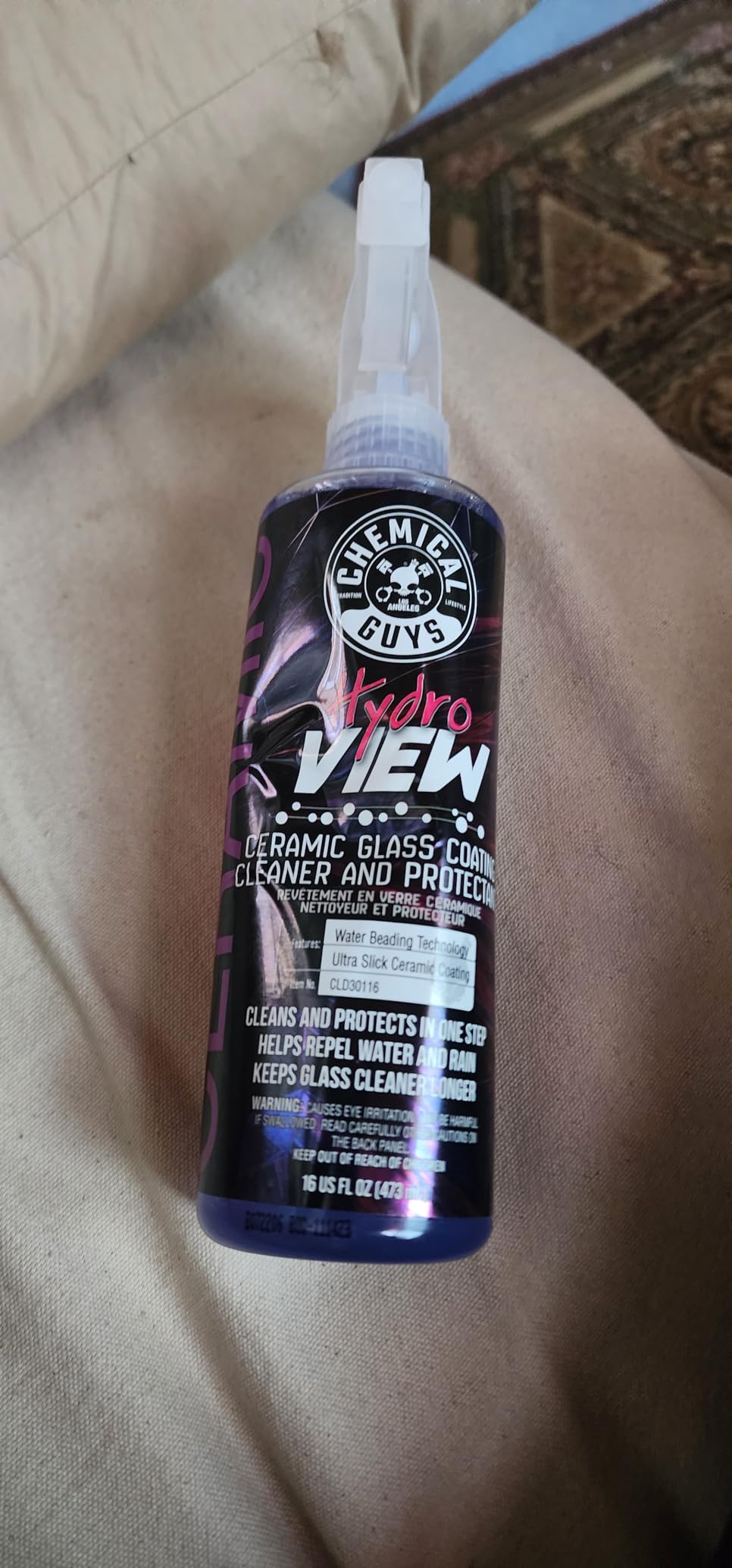 Chemical Guys, HydroView Ceramic Glass Cleaner & Coating for Windows, 16 oz customer photo 1