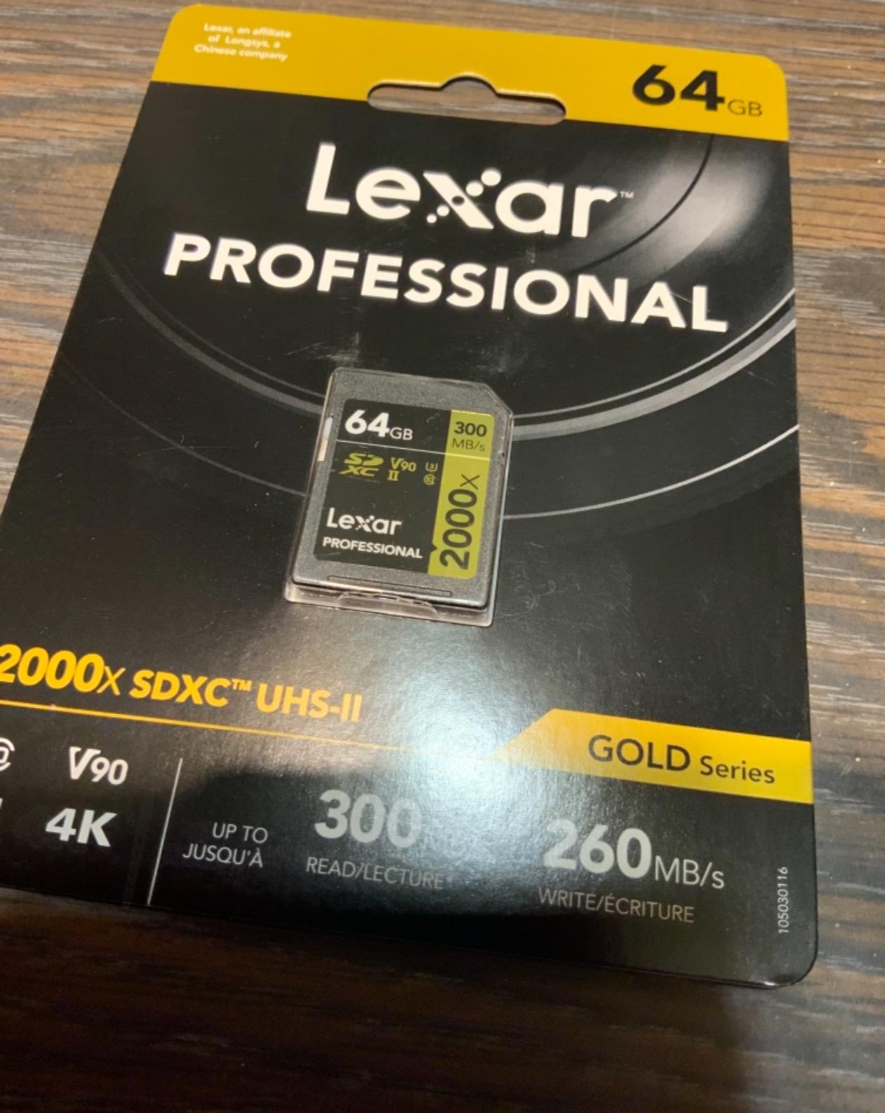 Lexar 256GB 2000x SD Memory Card, 300MB/s Read, 8K, V90, U3, UHS-II customer photo 2